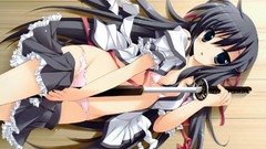 Katana long hair anime