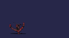 Katana minimalistic Deadpool Wade Wilson