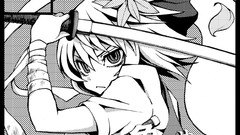 Katana monochrome konpaku youmu touhou