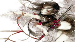 Katana Ribbons anime girls