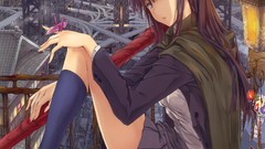 Katana skirts anime girls original characters scans Kizuki 