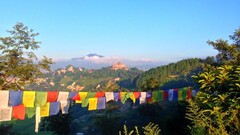 kathmandu nepal landscape building hills
