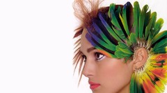 Keira Knightley feathers