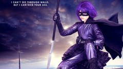 Kick-Ass purple hair domino mask