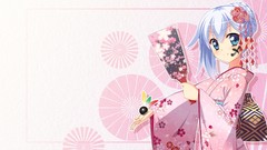 Kimono anime girls