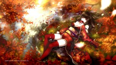 Kimono black hair Japanese clothes