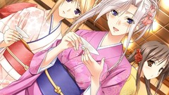 Kimono blondes anime girls
