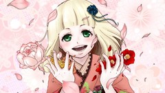 Kimono green eyes Anime