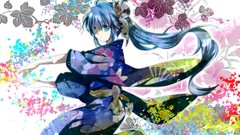 Kimono hatsune miku vocaloid Japanese clothes