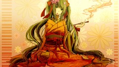 Kimono hatsune miku vocaloid Japanese clothes