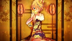 kimono kagamine len anime girls Anime