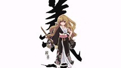 Kimono long hair anime girls toradora aisaka taiga Japanese 
