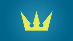 Kingdom Hearts Anime Minimalism video games Crown blue yellow