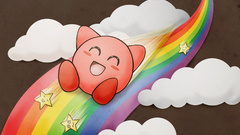 Kirby clouds rainbows