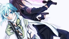 Kirigaya kazuto sword art online asada shino gun gale online