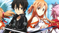 Kirigaya kazuto sword art online yuuki asuna pina multiscreen 