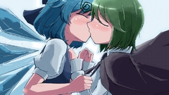 Kissing Anime girls