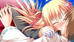 Kissing anime girls game cg narumi yuu tenjo rio visual novels 