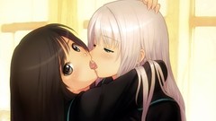 Kissing anime girls tony taka yuri soft shading
