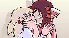 Kissing nekomimi moot animal