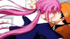 Kissing pink hair twintails