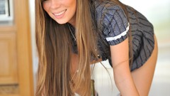 Kitchen bottles blue eyes brunettes Capri Anderson