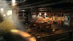 Kitchen halo reach concept art artwork digital art video games