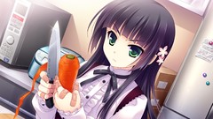 Kitchen Knives carrots anime girls saeki hokuto visual novels 