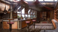Kitchen restaurant halo halo reach concept art artwork digital 