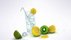 Kiwi drink lemons water