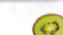 Kiwi Green food white