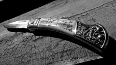 knife weapon monochrome