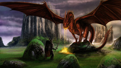 Knights fantasy art Red