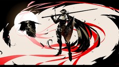 Knights Swords long hair dark souls artwork video games ArseniXC