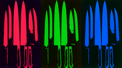Knives andy Okay rgb warhol