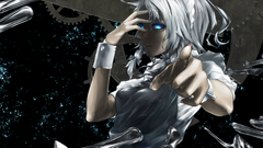 Knives braids white hair