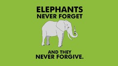 Knives funny green background elephants minimalistic Simple 