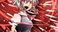 Knives red eyes maids touhou izayoi sakuya video games