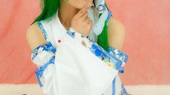 Kochiya sanae green hair touhou cosplay Lenfried