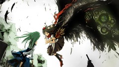 Kochiya sanae touhou shameimaru aya miko video games detached 