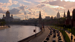 Kremlevskaya naberezhnaja Moscow street