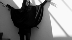 Kristen Stewart stairways grayscale