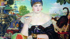 Kustodiev merchants wife high
