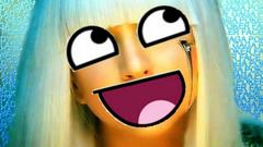 Lady gaga Awesome Face
