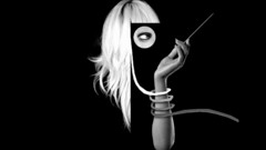 Lady gaga grayscale artwork