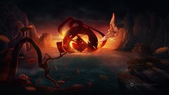 Lagoon digital art Desktopography