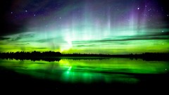 Lakes aurora borealis waterscapes zoltan