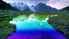 Lakes nature Mountains Landscapes