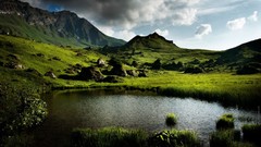 Lakes water Mountains summer