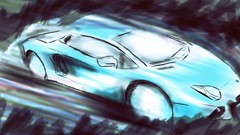 Lamborghini-Aventador artwork